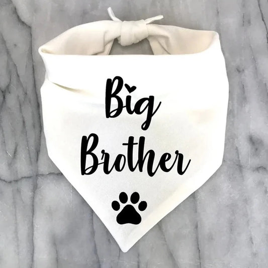 PawsJoy Big Sister/Brother Dog Bandana